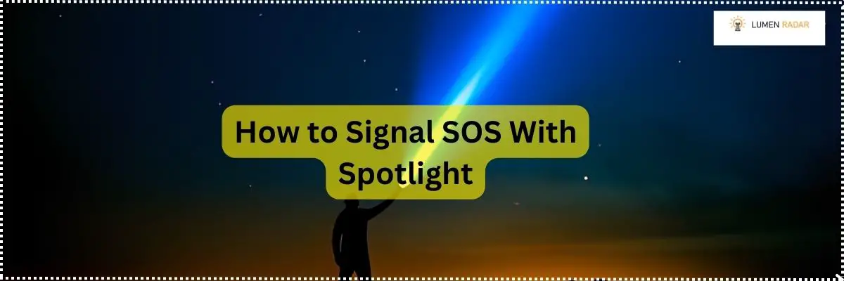 How to Signal SOS With Spotlight